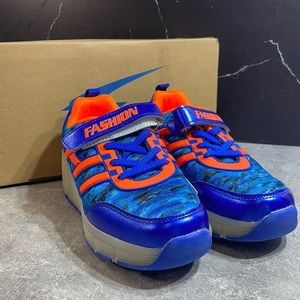 LaFreddy Big Show Skate Shoes Blue/Orange Size 3.5m